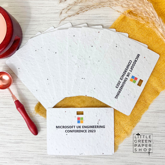 Sustainable Name Badges Seed Paper Conference Delegate ID Name Tags