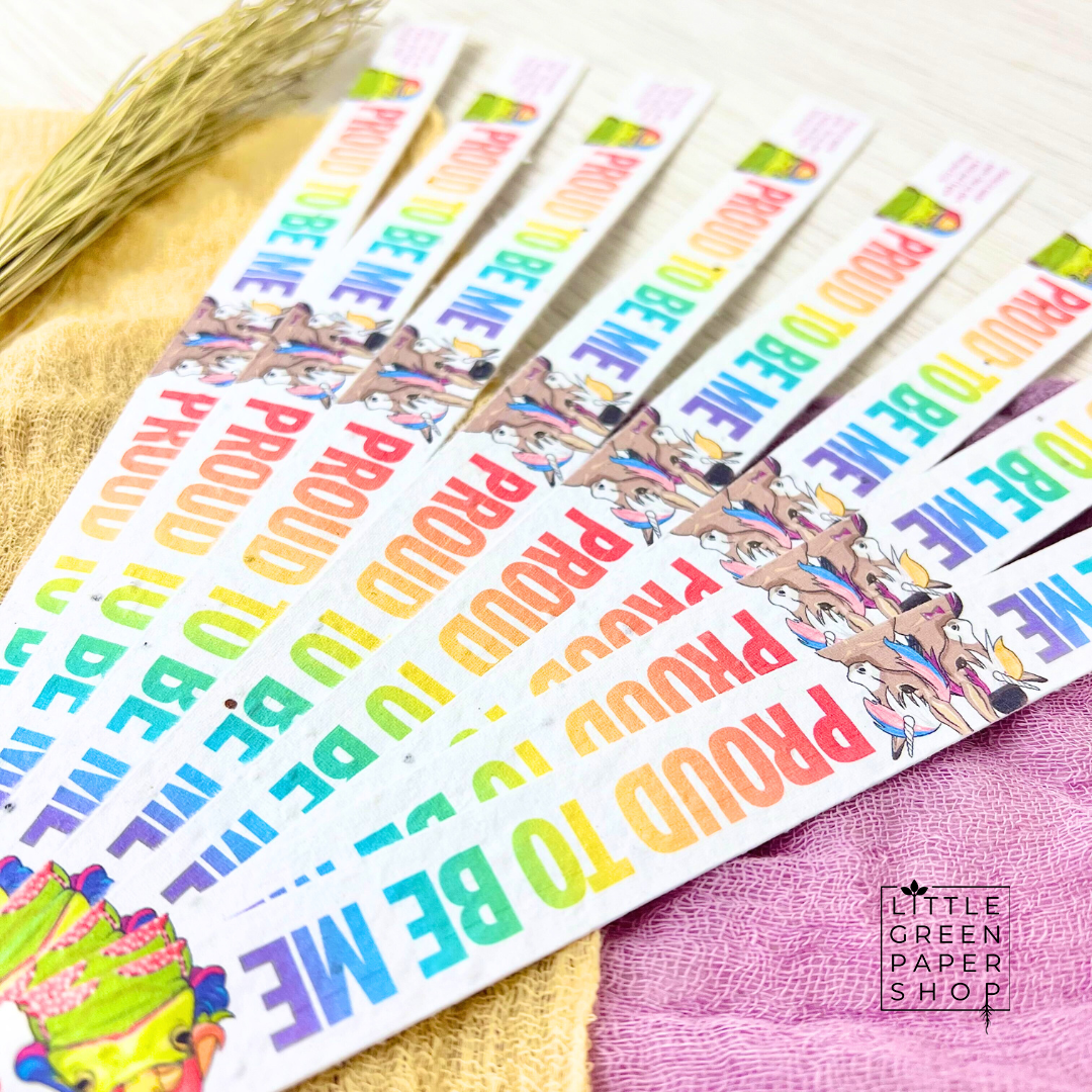 Seed Paper Wristbands from Little Green Paper Shop Eco-friendly