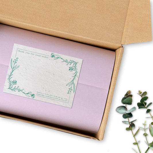 Floral Border - Thankyou for your order