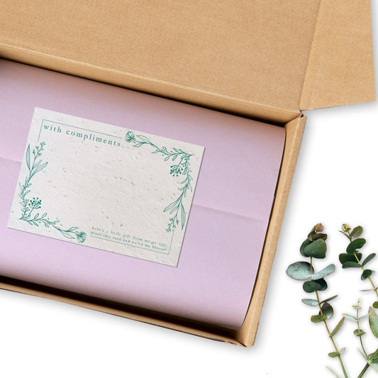 Floral Border - With Compliments