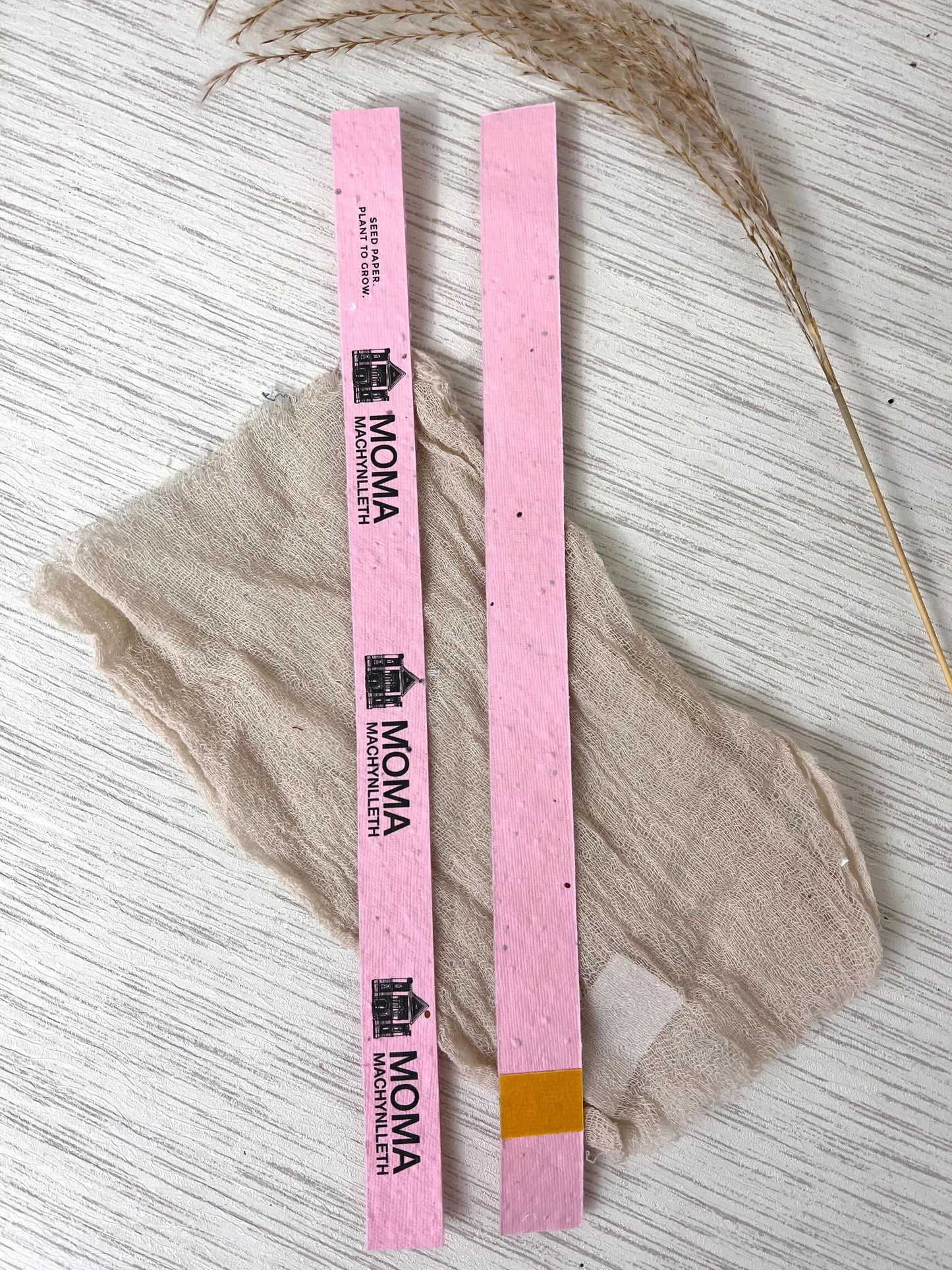 Seed Paper Wristbands from Little Green Paper Shop Plantable