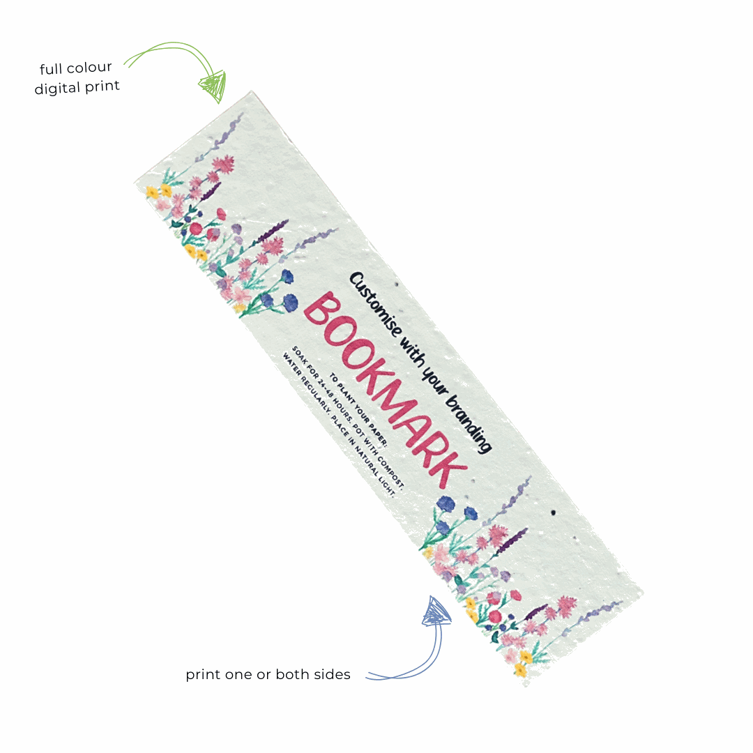 Seed paper bookmarks you can plant and grow