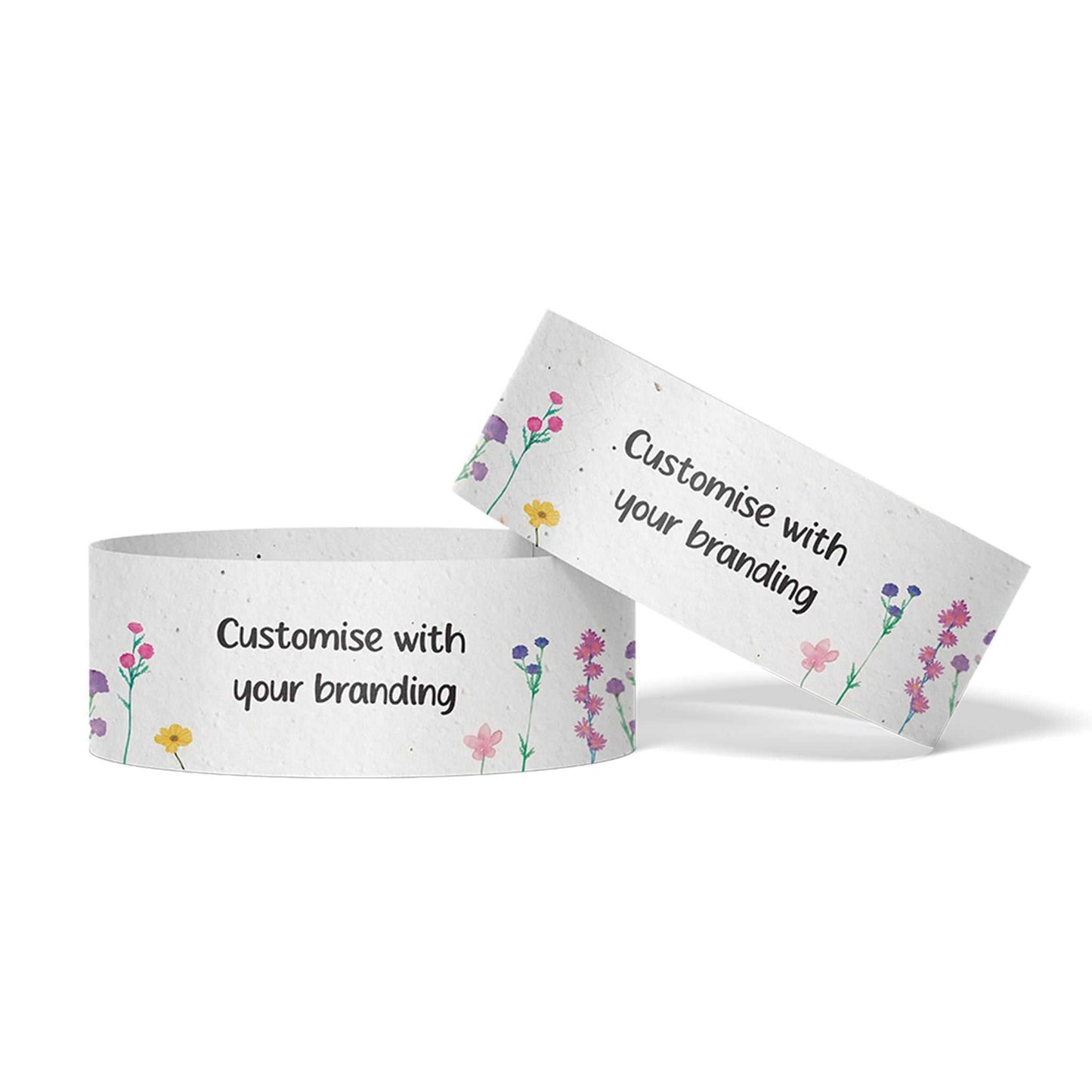 Seed Paper Wristbands from Little Green Paper Shop Plantable