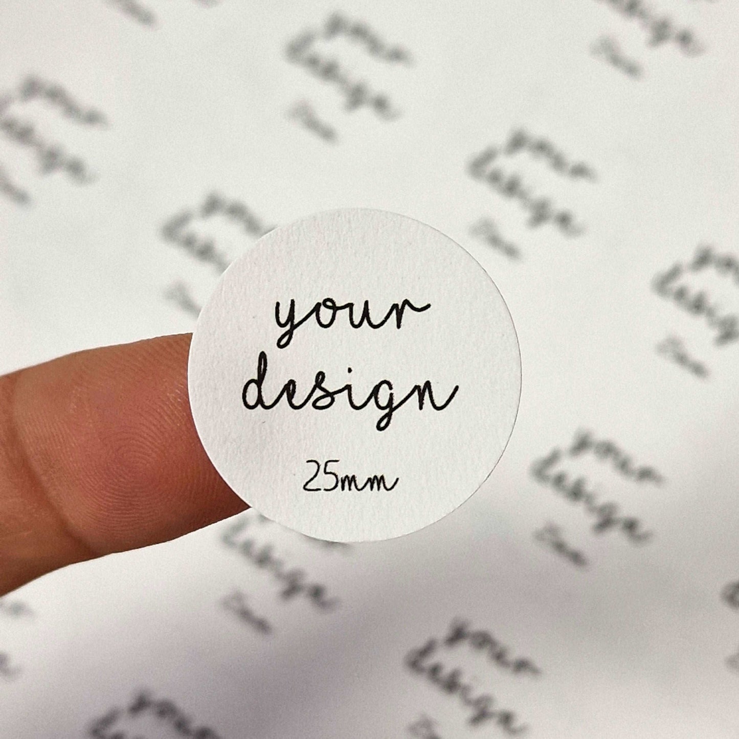 Plantable Seed Paper Round 25 mm Biodegradable Sticker Labels Little Green Paper Shop