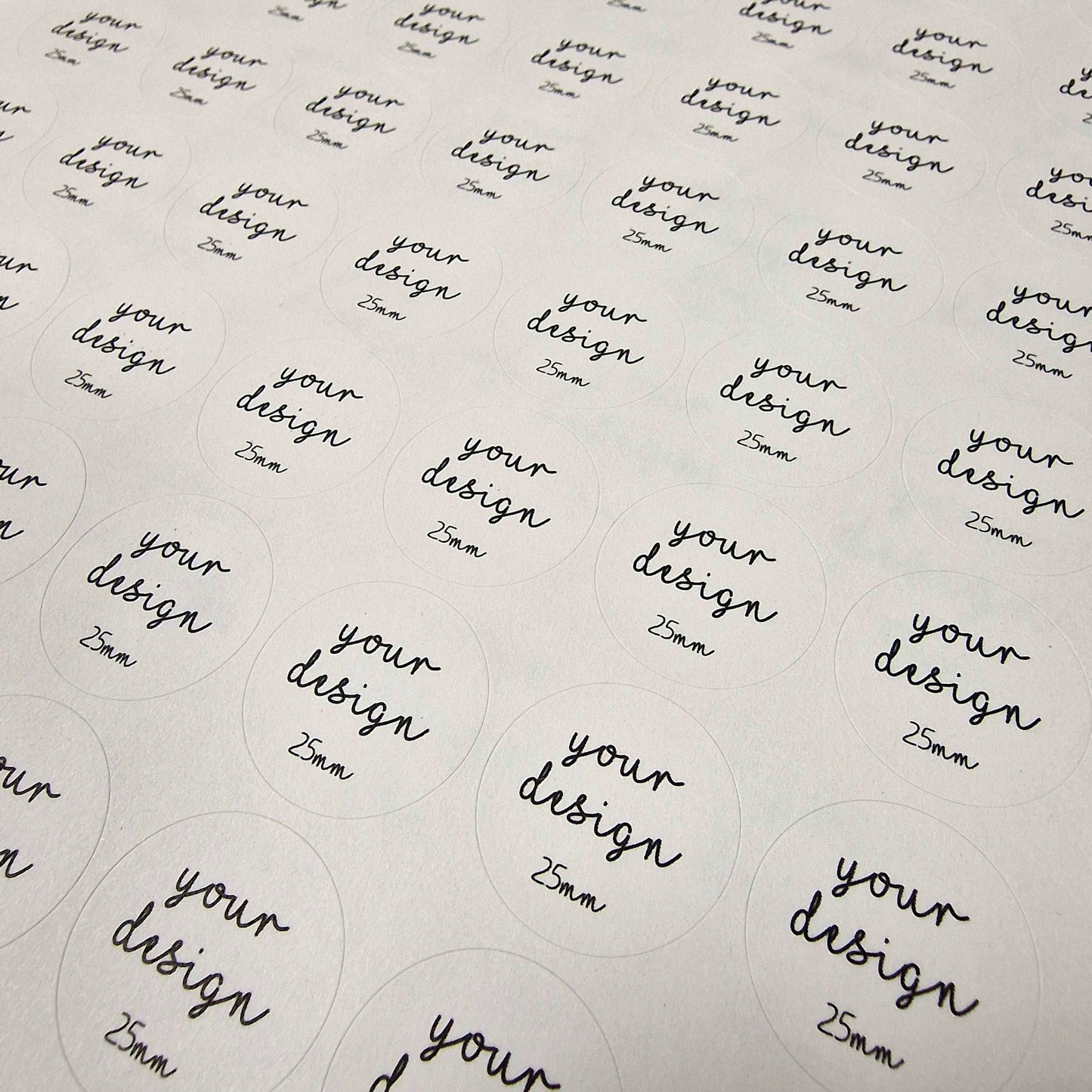 Plantable Seed Paper Round 25 mm Biodegradable Sticker Labels Little Green Paper Shop