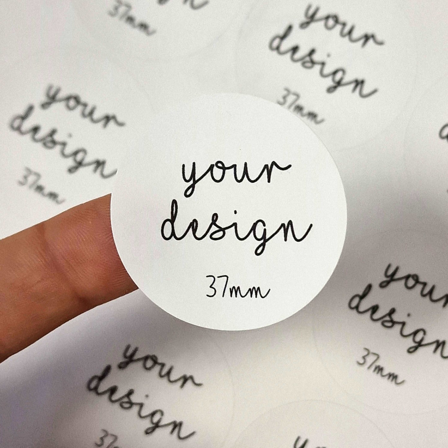 Plantable Seed Paper Round 37 mm Biodegradable Sticker Labels Little Green Paper Shop
