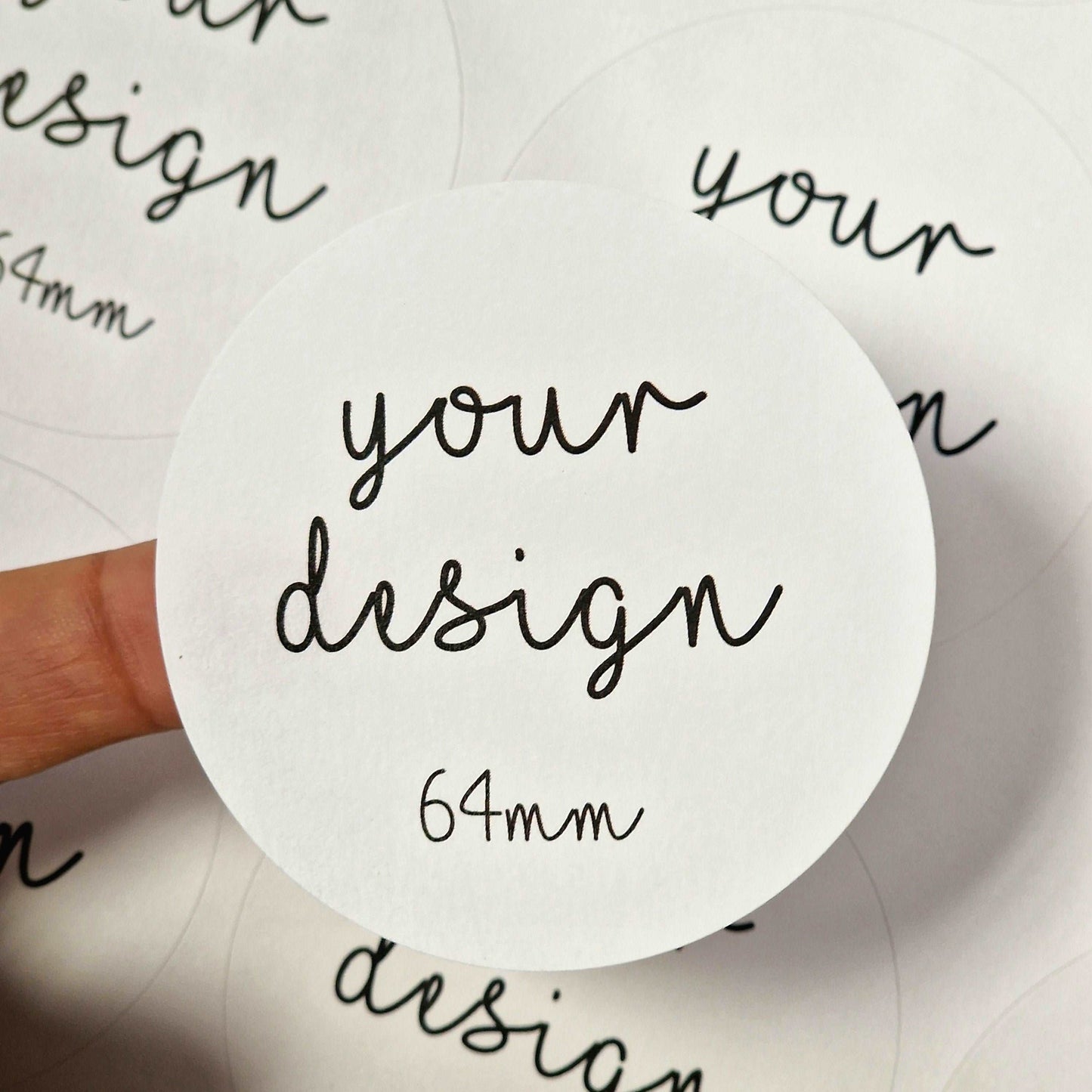 Plantable Seed Paper Round 64 mm Biodegradable Sticker Labels  Little Green Paper Shop