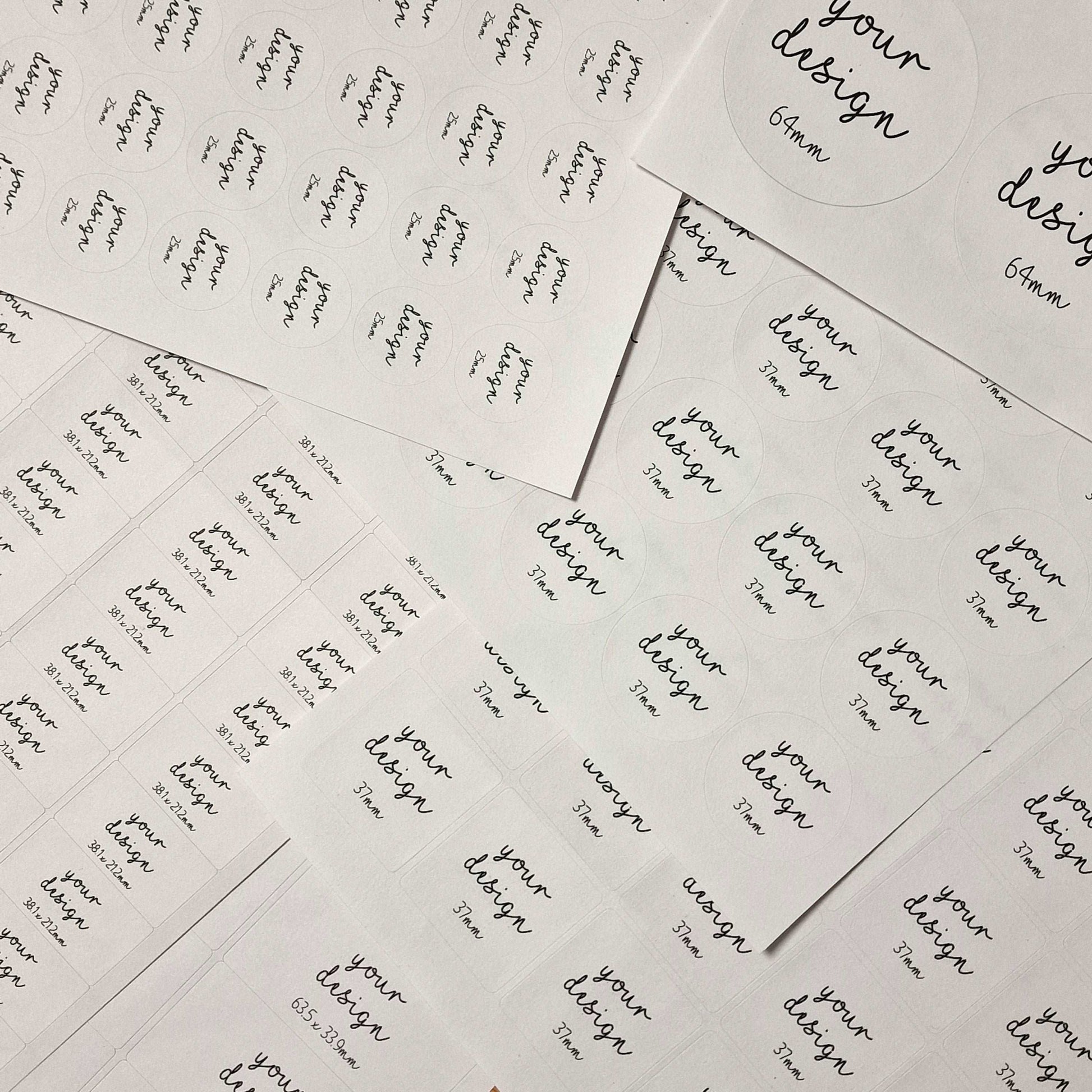 Plantable Seed Paper Rectangle 63 x 34 mm Biodegradable Sticker Labels  Little Green Paper Shop