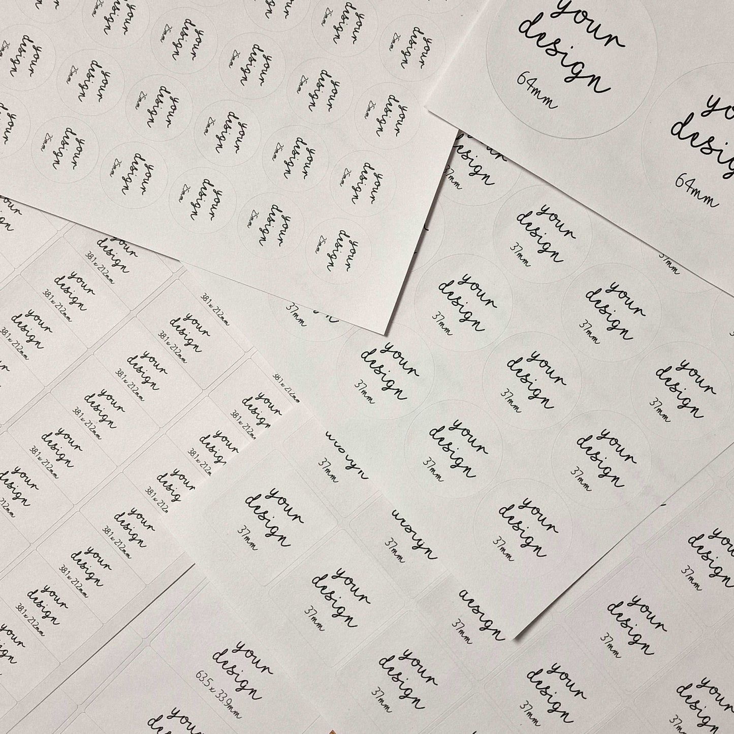 Plantable Seed Paper Round 64 mm Biodegradable Sticker Labels  Little Green Paper Shop