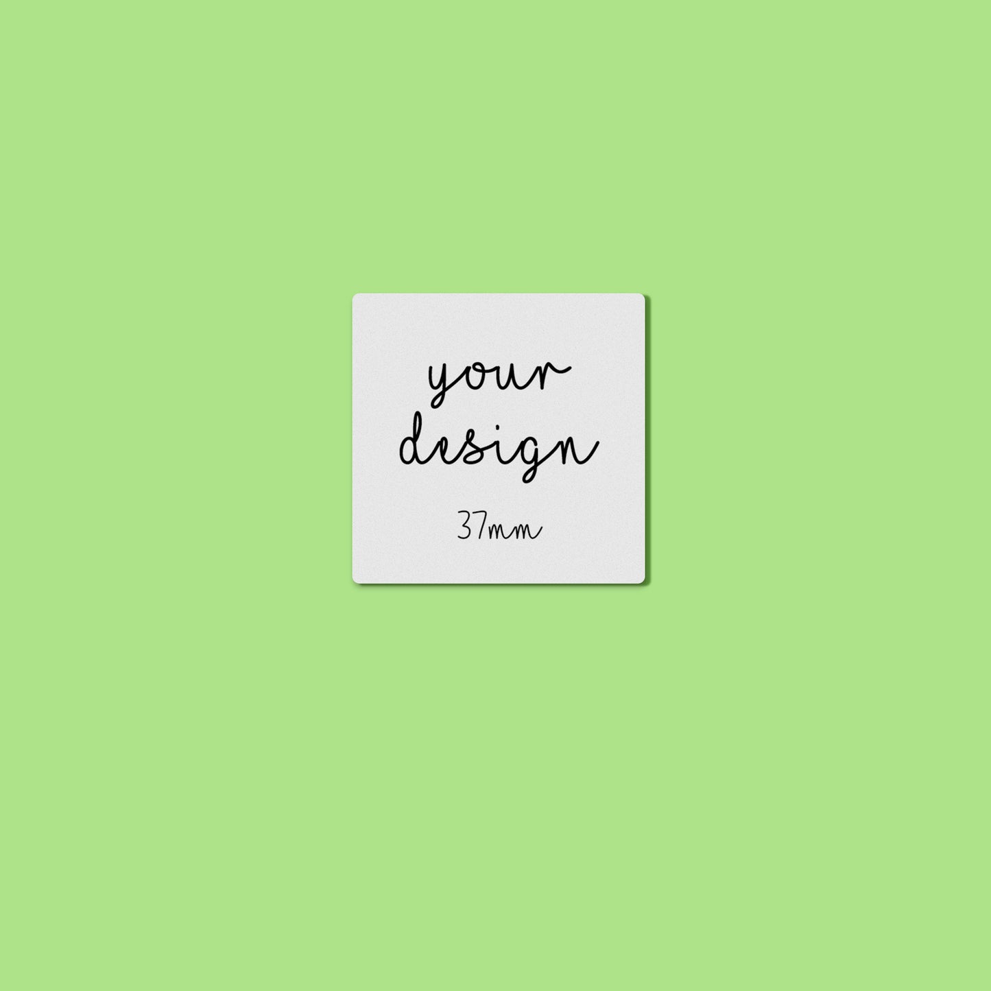 Plantable Seed Paper Square 37 x 37 mm Biodegradable Sticker Labels Little Green Paper Shop