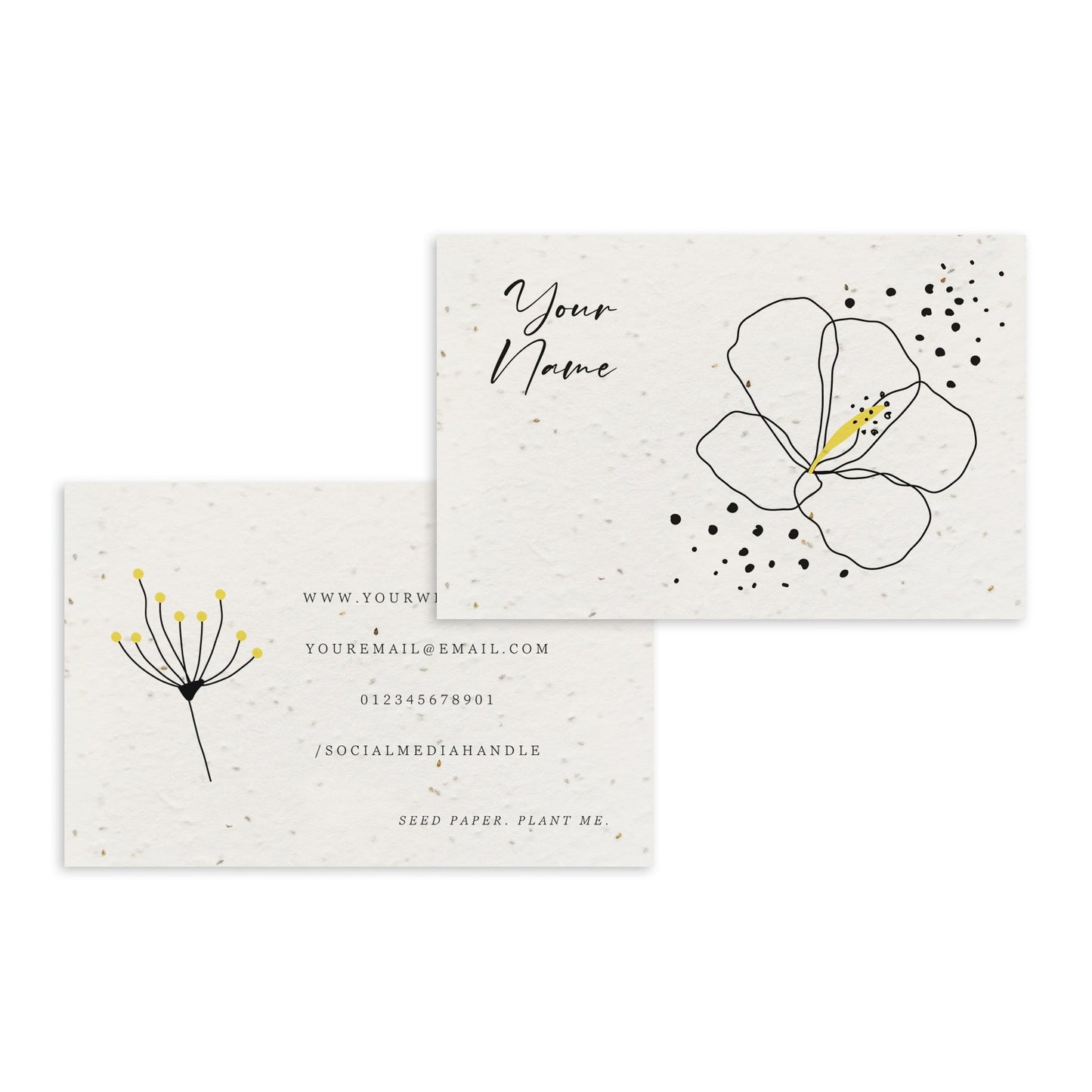 Plantable business cards Little Green Paper Shop