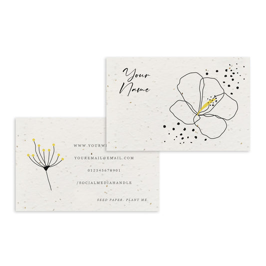 Plantable business cards Little Green Paper Shop