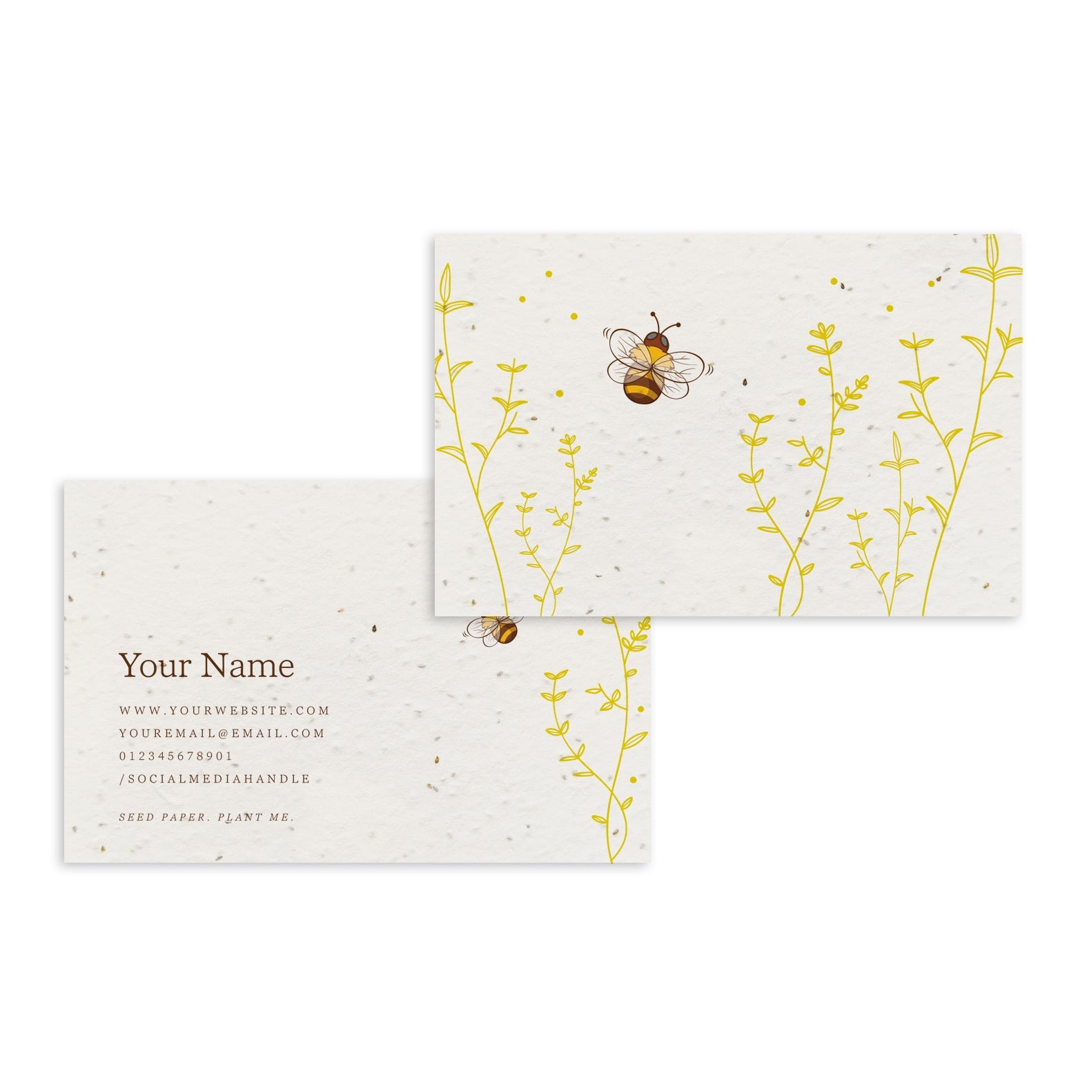 Eco business cards Little Green Paper Shop