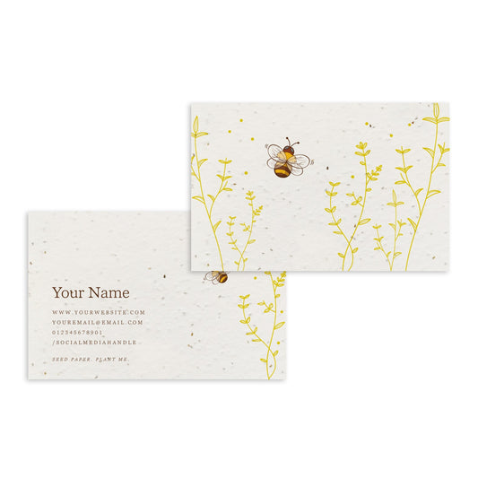 Eco business cards Little Green Paper Shop