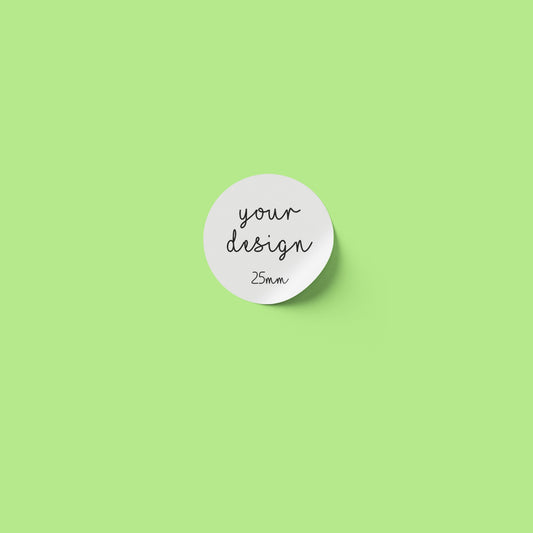 Plantable Seed Paper Round 25 mm Biodegradable Sticker Labels  Little Green Paper Shop