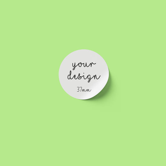 Plantable Seed Paper Round 37 mm Biodegradable Sticker Labels  Little Green Paper Shop