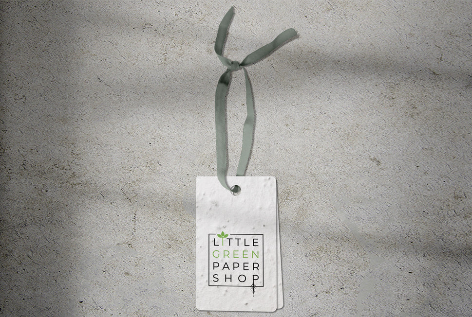 Plantable Seed Paper Seed Paper Tags - Booklet Little Green Paper Shop