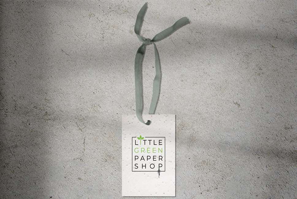 Plantable Seed Paper Seed Paper Tags - Rectangular Little Green Paper Shop