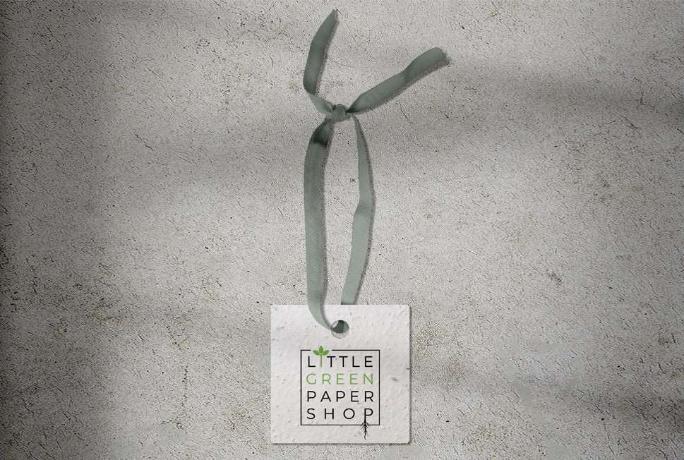 Plantable Seed Paper Seed Paper Tags - Square Little Green Paper Shop