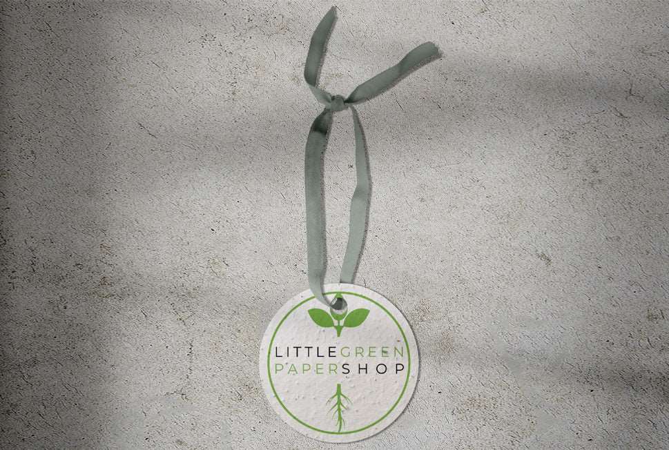 Seed Paper UK Plantable Tags - Round Circle | Little Green Paper Shop