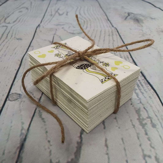 Plantable Seed Paper Plantable Seed Paper Playing Cards Little Green Paper Shop