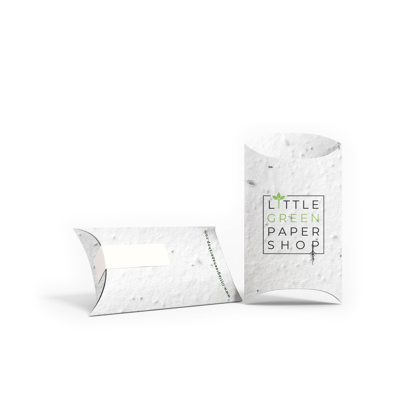 Plantable Seed Paper Medium Pillow Boxes - CUSTOM Little Green Paper Shop