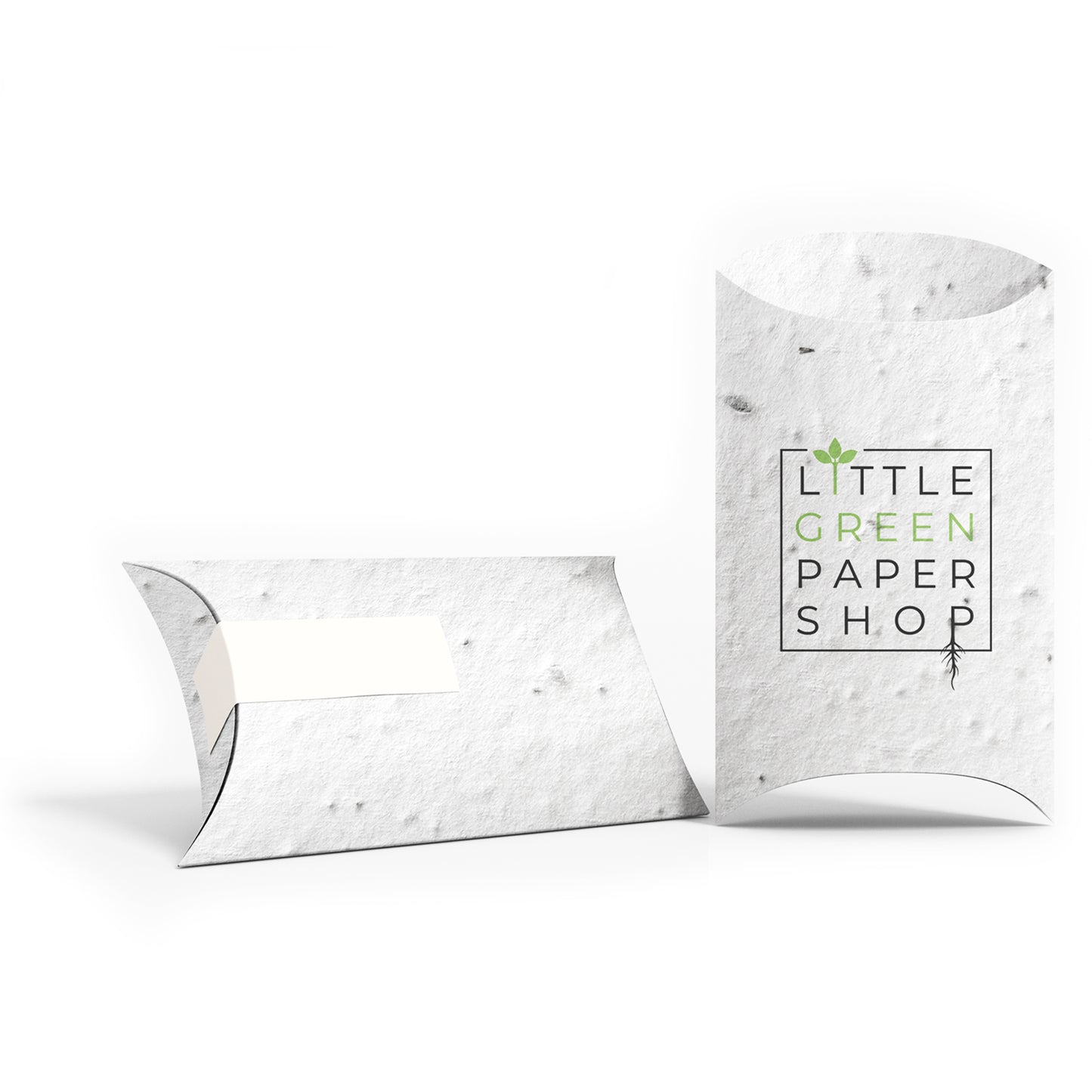 Plantable Seed Paper XL Seed Paper Pillow Boxes - CUSTOM Little Green Paper Shop