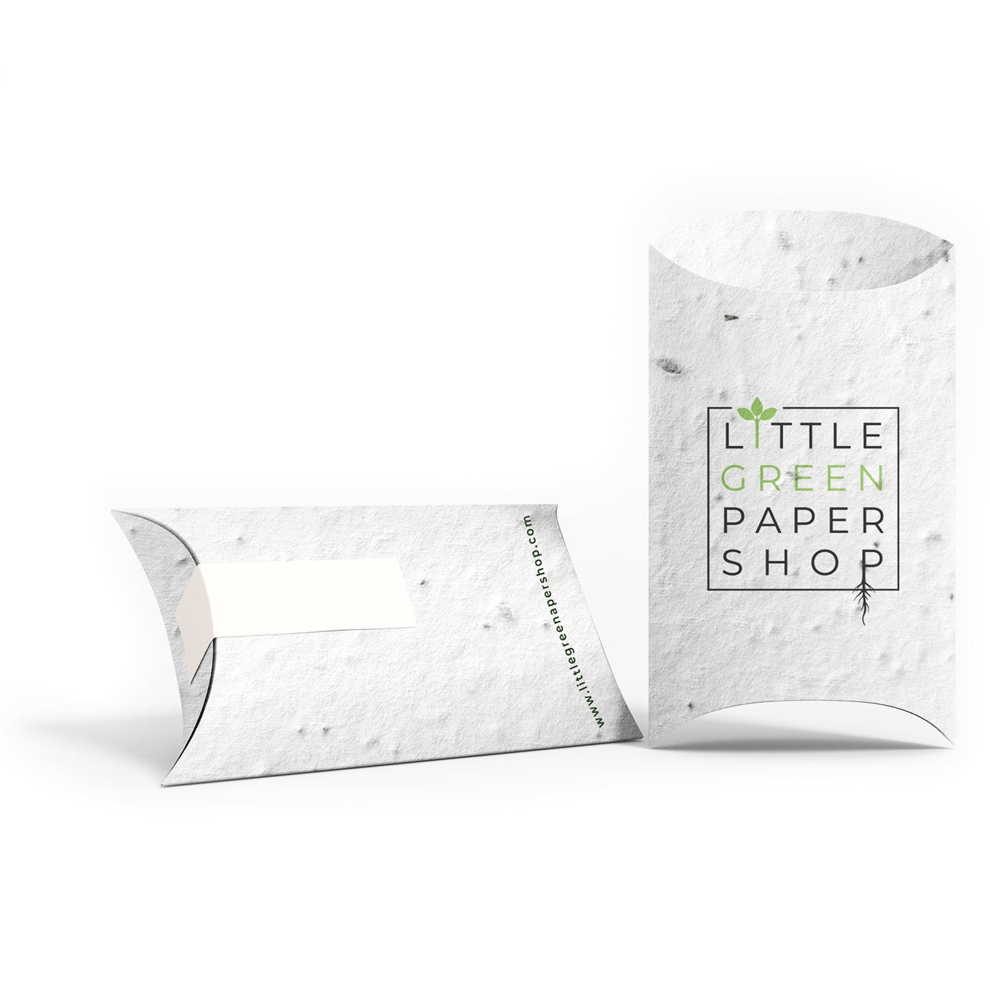 Plantable Seed Paper XL Seed Paper Pillow Boxes - CUSTOM Little Green Paper Shop