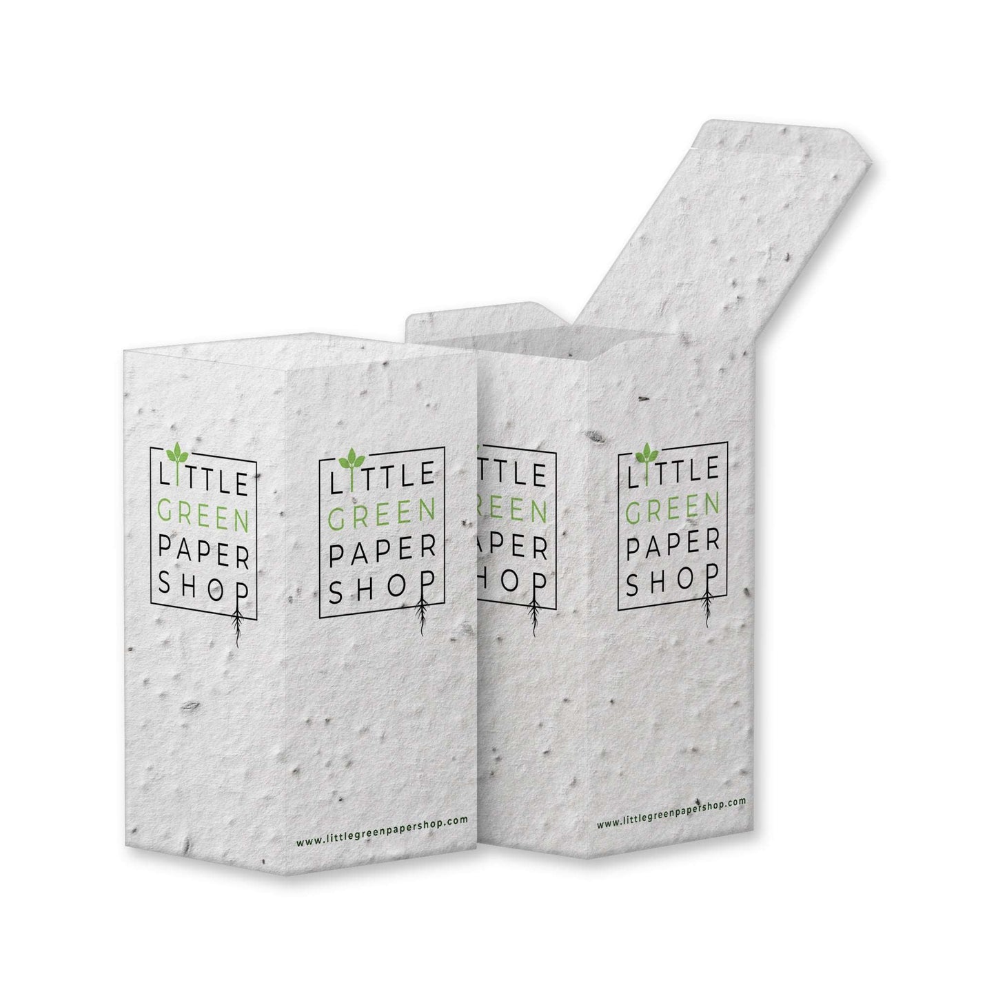 Plantable Seed Paper Seed Paper Rectangular Box - CUSTOM Little Green Paper Shop