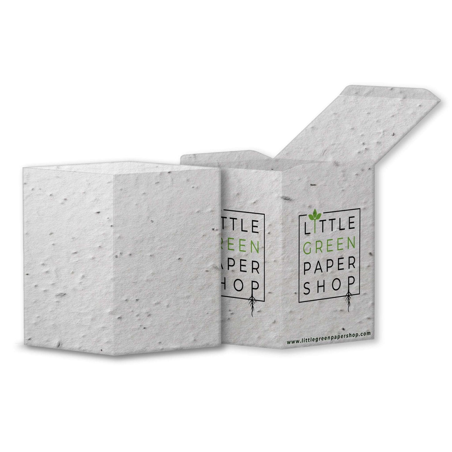 Plantable Seed Paper Seed Paper Square Box - CUSTOM Little Green Paper Shop