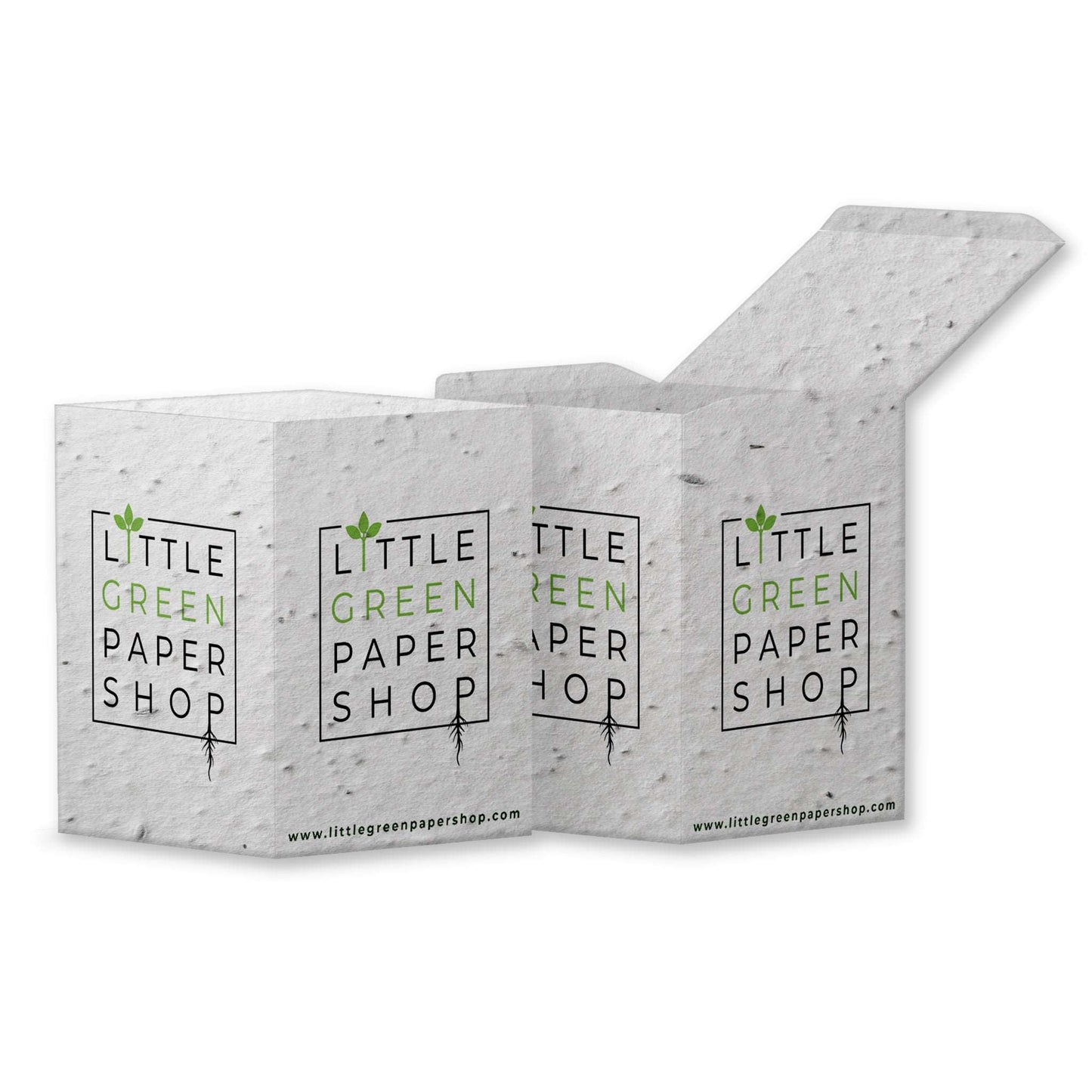 Plantable Seed Paper Seed Paper Square Box - CUSTOM Little Green Paper Shop