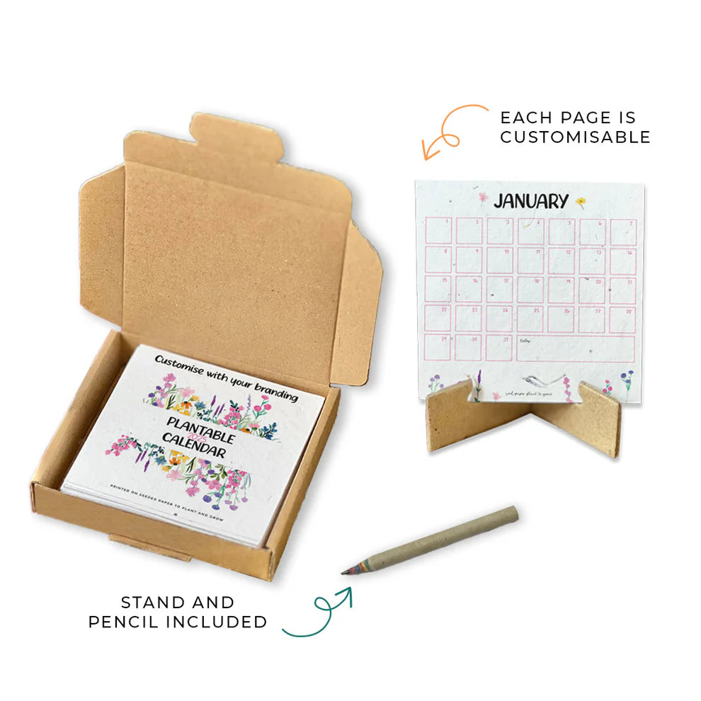 Grow Through the Year: Introducing Our Plantable Seed Paper Desk Calendar