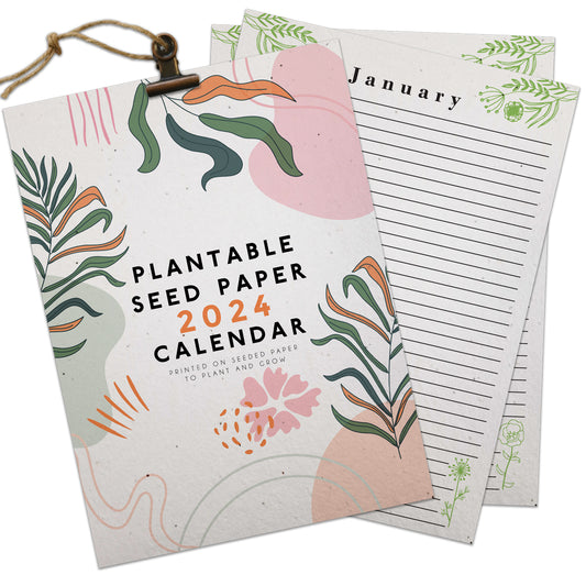 Seed Paper Plantable 2024 Calendar A5 - Wild Buds