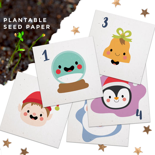 Seed Paper Plantable Advent Calendar - Cute Advent