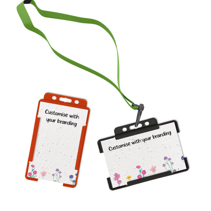Conference ID Name Badges with Biodegradable Holder (without individual names)