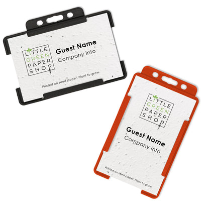 Conference ID Name Badges with Biodegradable Holder