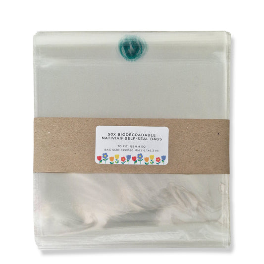 Biodegradable Bags - SQ 155mm (pack of 50)