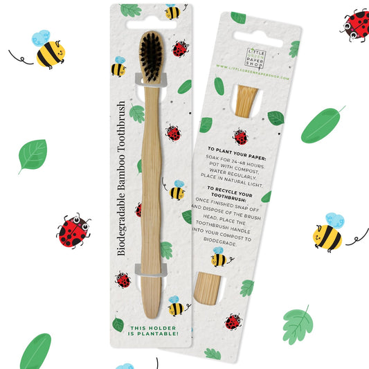 Eco-Friendly Bamboo Toothbrush - Bugs