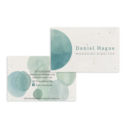 Seed Paper Business Cards Little Green Paper Shop