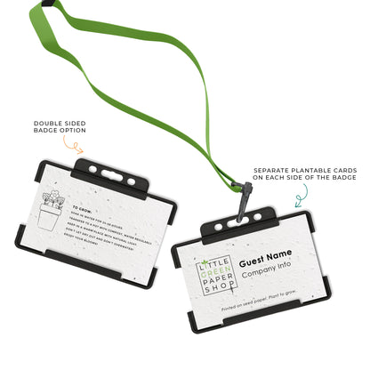 Conference ID Name Badges with Biodegradable Holder