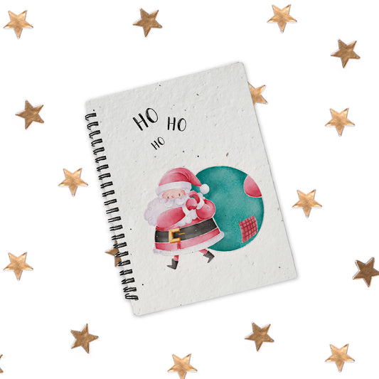 Plantable Christmas Notebook - Ho Ho Ho