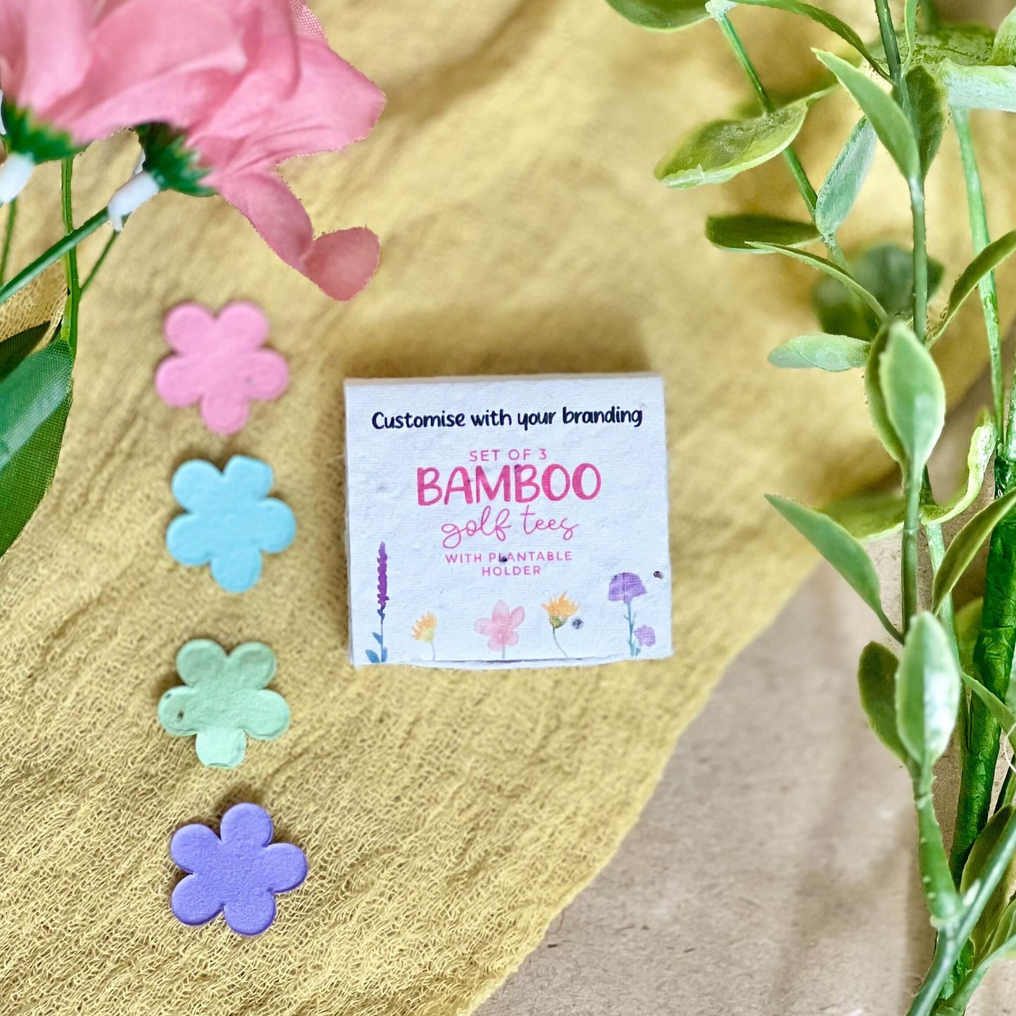 Bamboo Golf Tees (Set of 3) - Custom