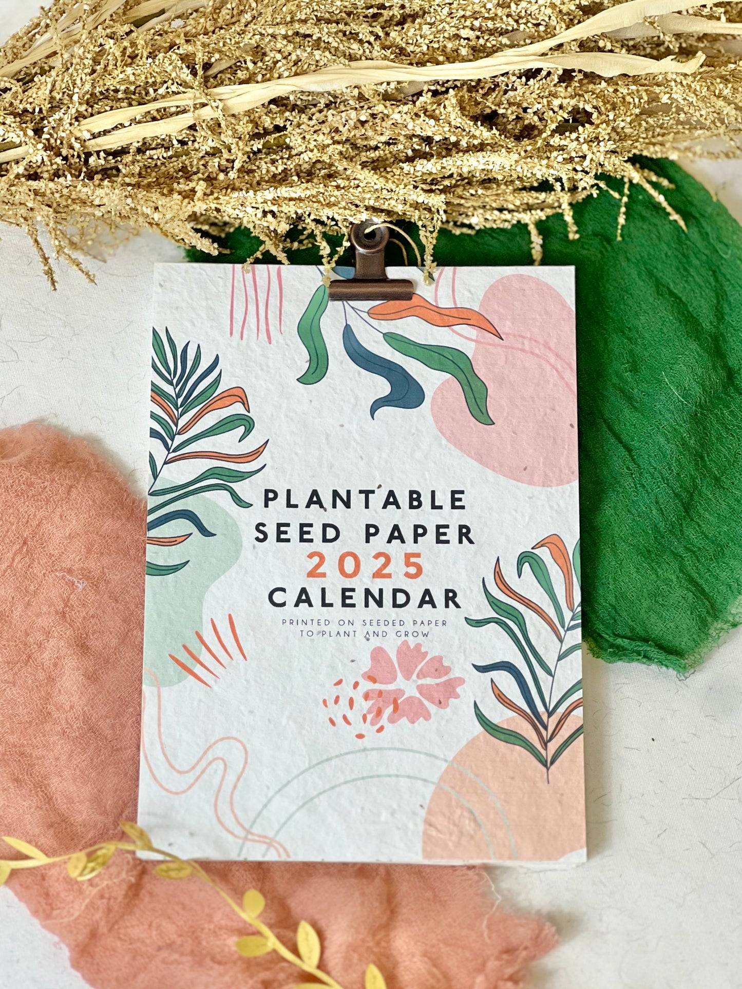 Seed Paper Plantable 2024 Calendar A5 - Wild Buds