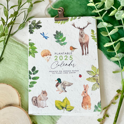 Seed Paper Plantable 2024 Calendar A5 - Forest