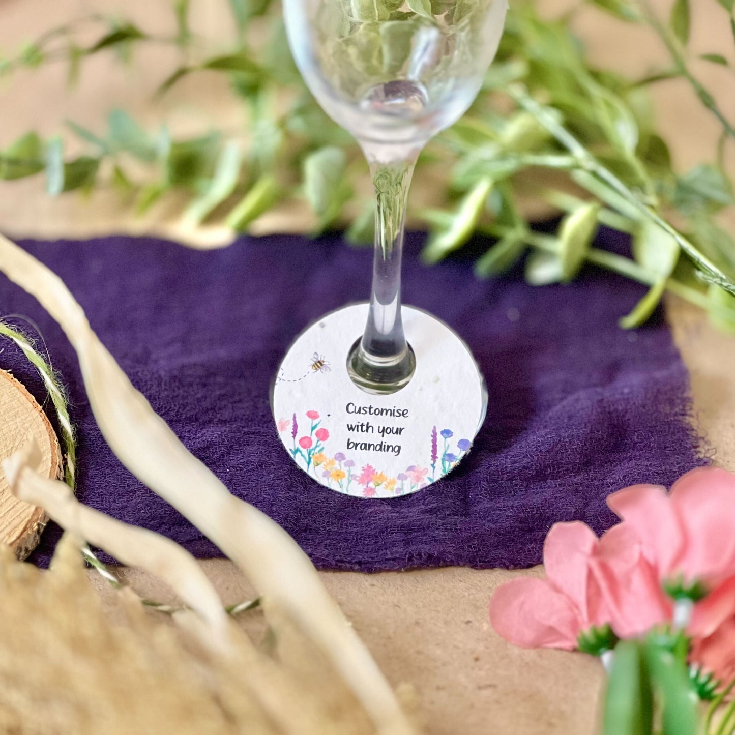 Wine Glass Tag