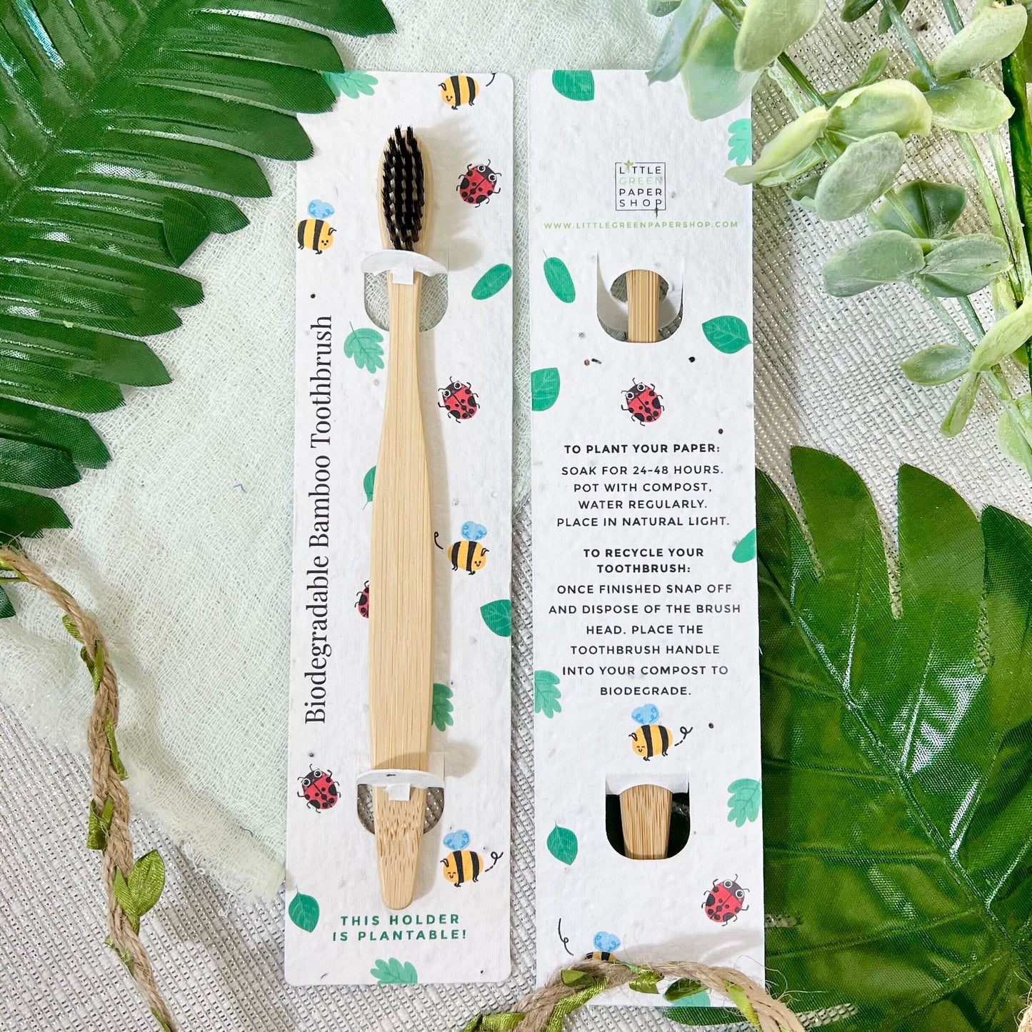 Eco-Friendly Bamboo Toothbrush - Custom