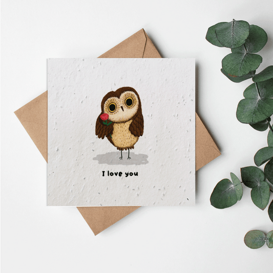 Cute Animals - I love you owl