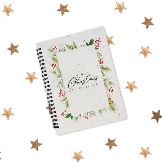 Plantable Christmas Notebook - Mistletoe