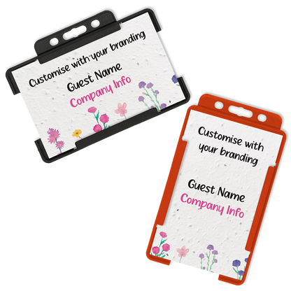 Conference ID Name Badges with Biodegradable Holder