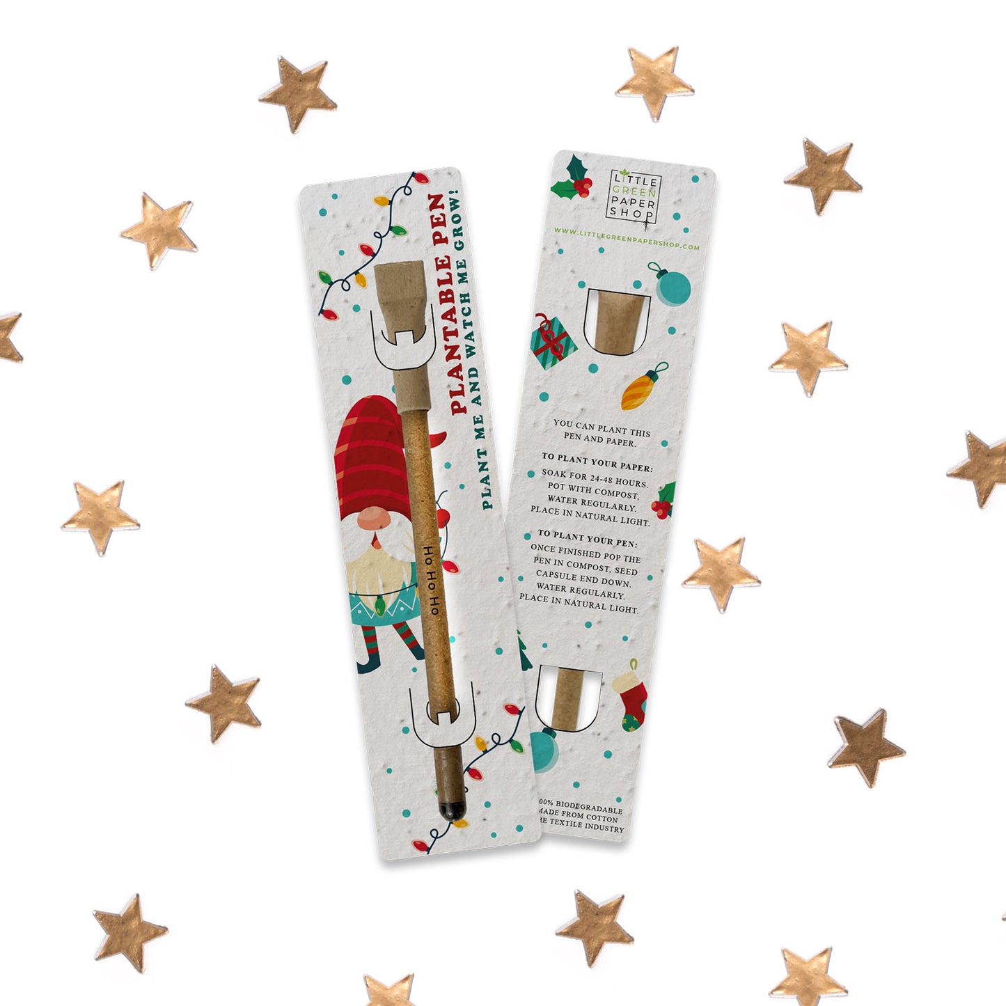 Eco-Friendly Christmas Plant-a-Pen - Santa's Little Helpers